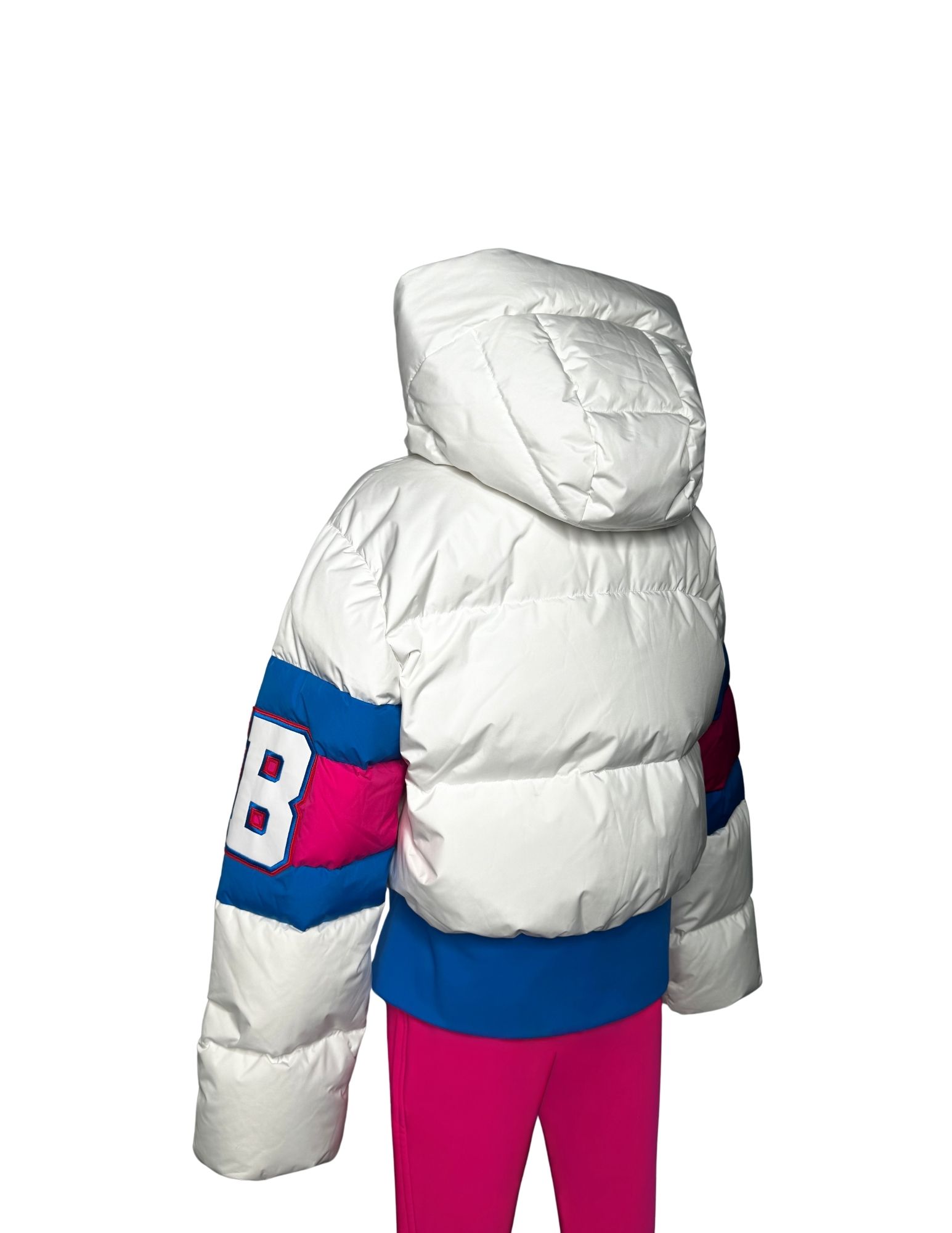 Goldbergh: White Blue & Pink Jacket - Size 10 - Image 3